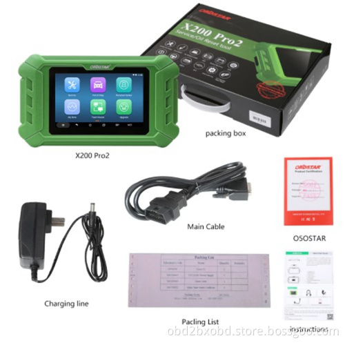 OBDSTAR X200 Pro2 Oil Reset Tool Support Car Maintenance to Year 2020